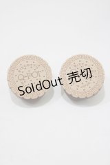 Q-pot. / Round Milk Biscuitピアス  ミルクビスケット H-25-12-07-056-QP-AC-KB-ZH