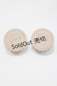 Q-pot. / Round Milk Biscuitピアス  ミルクビスケット H-25-12-07-056-QP-AC-KB-ZH