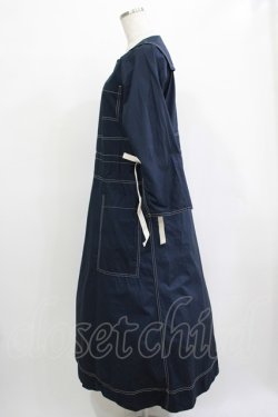 画像2: Jane Marple / Superior typewriter sister dress  navy H-25-12-07-005-JM-OP-KB-ZH