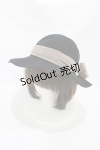 axes femme / フェルトハット  ブラック H-25-12-07-1001-AX-AC-NS-ZH