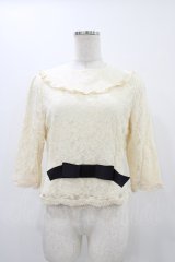 an another angelus / 総レースカットソー Free 生成り H-25-12-07-1036-CA-TO-NS-ZH