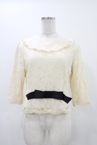 an another angelus / 総レースカットソー Free 生成り H-25-12-07-1036-CA-TO-NS-ZH