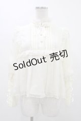 Advertising Balloon（海外ロリータブランド） / スタンドカラーフリルブラウス S 生成り H-25-12-07-1037-EL-BL-NS-ZH