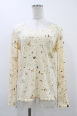 画像1: Franche Lippee / オリプリトップス M 生成り/海柄 H-25-12-07-1039-LO-TO-NS-ZH