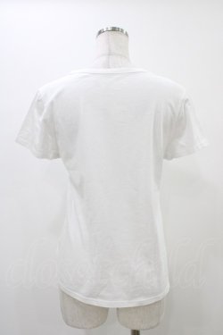 画像2: Franche Lippee / ねこプリントTシャツ M ホワイト H-25-12-07-1041-LO-TS-NS-ZH