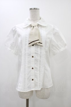 画像1: Kurumi Collaboration / マリンアカデミアブラウス L ホワイト H-25-12-07-1042-0-BL-NS-ZH