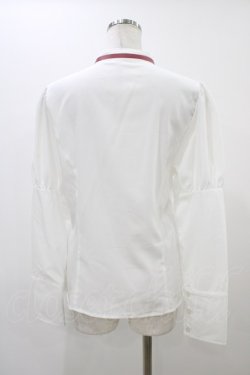 画像2: Kurumi Collaboration / KRデシンジゴスリブラウス L ホワイト H-25-12-07-1043-0-BL-NS-ZH