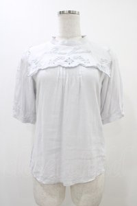 Fi.n.t / カットワーク刺繍クロスヨークブラウス Free L/BLUE H-25-12-07-1047-CA-BL-NS-ZH