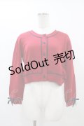 Fi.n.t / 袖口リボンバイカラーニットカーディガン Free RED/NV H-25-12-07-1050-CA-TO-NS-ZH