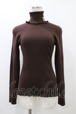 画像1: Fi.n.t / タートルネックニット Free ブラウン H-25-12-07-1052-CA-TO-NS-ZH