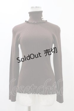 画像1: Fi.n.t / タートルネックニット Free ブラウン H-25-12-07-1052-CA-TO-NS-ZH
