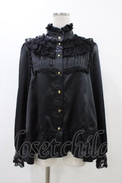 画像1: ALICE and the PIRATES / オルゴールピエロブラウス Free ブラック H-25-12-07-1055-PA-BL-NS-ZH