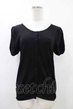 画像1: Franche Lippee / カーディガン M ブラック H-25-12-07-1057-LO-TO-NS-ZH