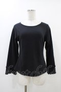 an another angelus / レーザーカット使いトップス Free ブラック H-25-12-07-1058-CA-TO-NS-ZH
