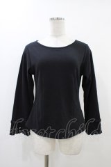 an another angelus / レーザーカット使いトップス Free ブラック H-25-12-07-1058-CA-TO-NS-ZH