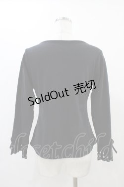 画像2: an another angelus / レーザーカット使いトップス Free ブラック H-25-12-07-1058-CA-TO-NS-ZH