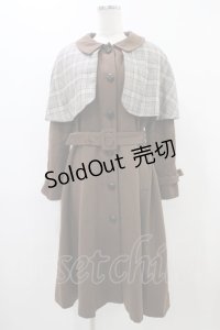 an another angelus / チェックケープ付き3WAYコート Free BROWN H-25-12-07-1059-CA-CO-NS-ZH