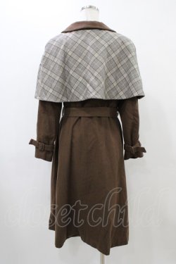 画像2: an another angelus / チェックケープ付き3WAYコート Free BROWN H-25-12-07-1059-CA-CO-NS-ZH