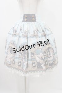 Mare del tempio（海外ロリータブランド） / ダブルボタンスカートセット M サックス H-25-12-07-1010-0-SK-NS-ZH