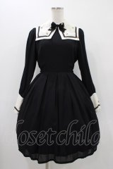 Innocent World / ローズモチーフワンピース M ブラック H-25-12-07-1012-IW-OP-NS-ZH