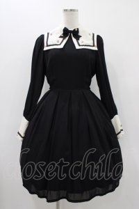 Innocent World / ローズモチーフワンピース M ブラック H-25-12-07-1012-IW-OP-NS-ZH