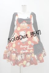 To Alice / Breakfastパンダサロペットセット M レッド H-25-12-07-1013-LO-OP-NS-ZH