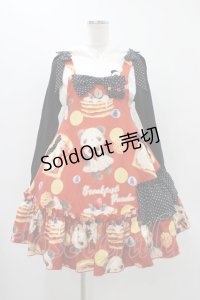 To Alice / Breakfastパンダサロペットセット M レッド H-25-12-07-1013-LO-OP-NS-ZH