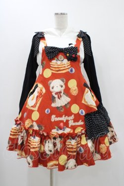 画像1: To Alice / Breakfastパンダサロペットセット M レッド H-25-12-07-1013-LO-OP-NS-ZH