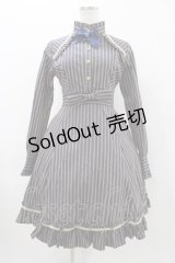 Fluff Mollie（海外ロリータブランド） / ストライプワンピース Free ネイビー H-25-12-07-1016-0-OP-NS-ZH