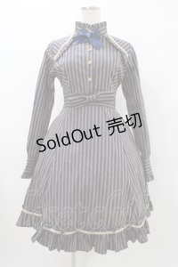 Fluff Mollie（海外ロリータブランド） / ストライプワンピース Free ネイビー H-25-12-07-1016-0-OP-NS-ZH
