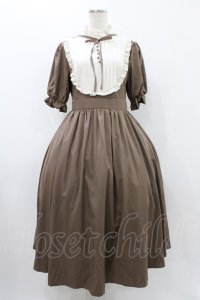 m petit by misako / ナシジムジキリカエワンピース M ブラウン H-25-12-07-1017-LO-OP-NS-ZH