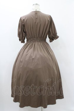 画像2: m petit by misako / ナシジムジキリカエワンピース M ブラウン H-25-12-07-1017-LO-OP-NS-ZH