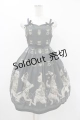 Lyre Ivy（海外ロリータブランド） / Military Catsジャンパースカート M カーキ H-25-12-07-1020-0-OP-NS-ZH