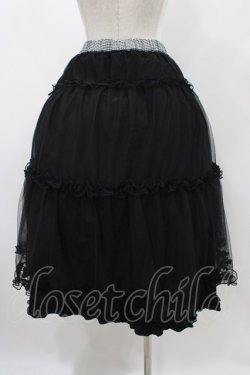 画像4: m petit by misako / NINA'S RVパニエスカート M ブラック/ブラックギンガムリバーシブル H-25-12-07-1023-LO-SK-NS-ZH