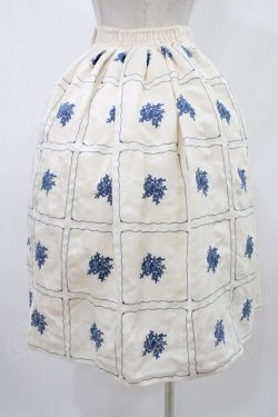 画像2: an another angelus / タイル総刺繍ギャザースカート Free OFF WHITE H-25-12-07-1025-CA-SK-NS-ZH