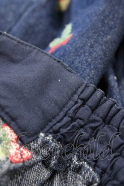 画像3: Fi.n.t / 苺刺繍スカート Free インディゴ H-25-12-07-1028-CA-SK-NS-ZH