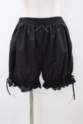 Kurumi Collaboration / 綿レースドロワーズ L ブラック H-25-12-07-1030-0-PA-NS-ZH