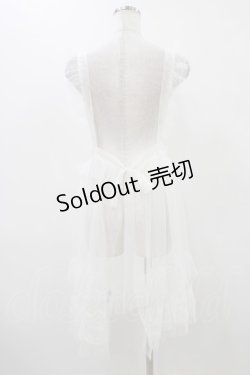 画像2: virally / 星名桜子 hsチュールエプロンジャンスカ L ホワイト H-25-12-07-1031-0-OP-NS-ZH