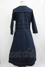 画像3: 【SALE】Jane Marple / Superior typewriter sister dress  navy H-25-12-07-005-JM-OP-KB-ZT316 (3)