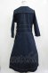 画像3: Jane Marple / Superior typewriter sister dress  navy H-25-12-07-005-JM-OP-KB-ZH (3)