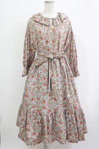 Jane Marple / Rambling roseフレアドレス  シルバーグレー H-25-12-07-006-JM-OP-KB-ZT451