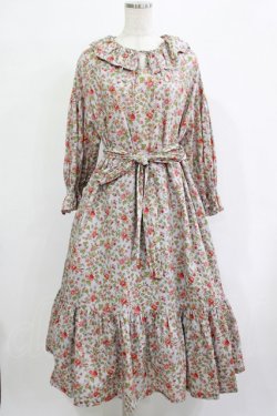 画像1: Jane Marple / Rambling roseフレアドレス  シルバーグレー H-25-12-07-006-JM-OP-KB-ZH