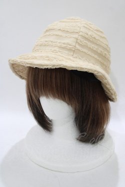 画像1: merry jenny / フリルHAT  ベージュ H-25-12-07-078-LO-AC-KB-ZH