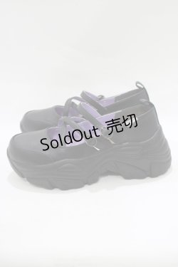 画像2: YOSUKE / ストラップシューズ 厚底スニーカー L 黒 H-25-12-07-079-PU-SH-KB-ZH