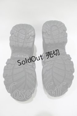 画像4: YOSUKE / ストラップシューズ 厚底スニーカー L 黒 H-25-12-07-079-PU-SH-KB-ZH