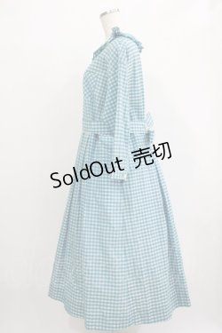 画像2: 【SALE】Jane Marple / タックカラーチェックワンピース  ブルー H-25-12-07-007-JM-OP-KB-ZT449