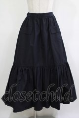 Jane Marple Dans Le Salon / Chambray weather train skirt  navy H-25-12-07-009-JM-SK-KB-ZH