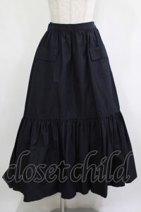 Jane Marple Dans Le Salon / Chambray weather train skirt  navy H-25-12-07-009-JM-SK-KB-ZH