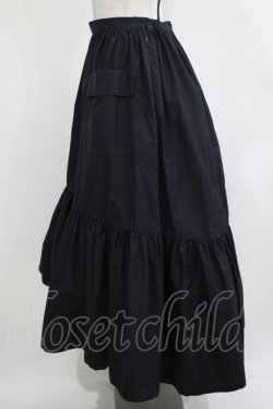 画像2: Jane Marple Dans Le Salon / Chambray weather train skirt  navy H-25-12-07-009-JM-SK-KB-ZH