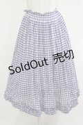Jane Marple / ギンガムフリルスカート  ブルー H-25-12-07-010-JM-SK-KB-ZT473